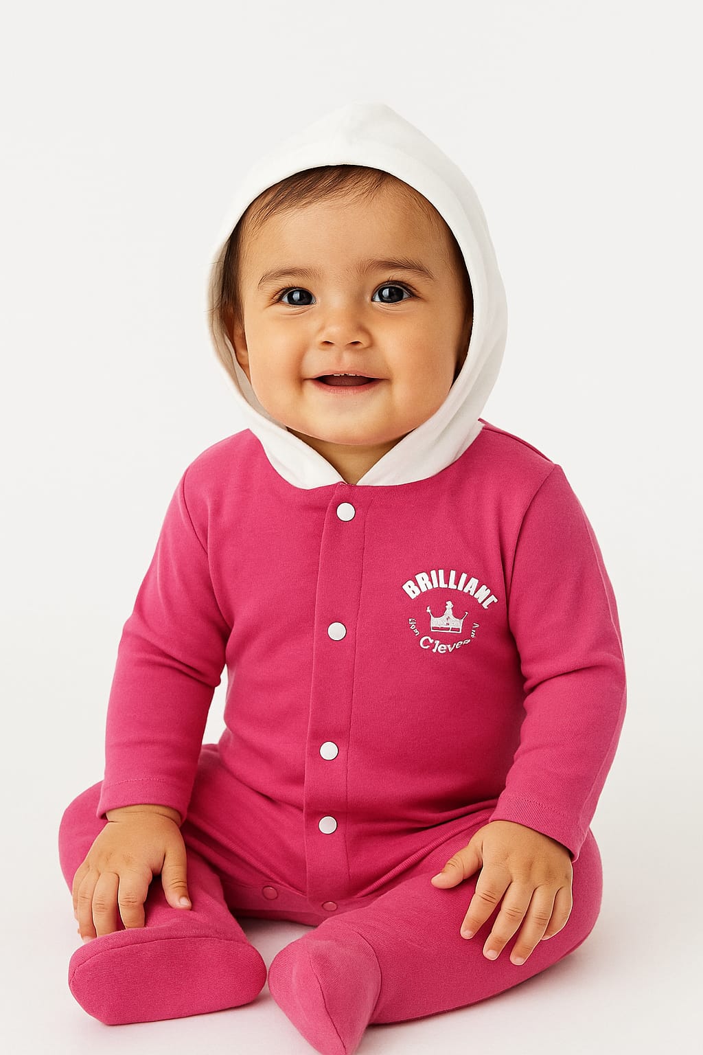 Full Cover Baby Cotton Romper | Soft Front Open Onesie for Better Baby Sleep